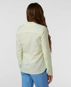 Stio Women's Eddy Guide Long Sleeve Shirt - Camp & Paddle Comfort -Stio Sales Shop W Eddy Guide Shirt Honey Dew 5