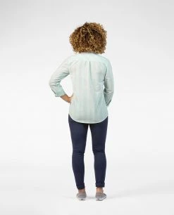 Stio Women's Emery Long Sleeve Shirt | Comfortable & Stylish Casual Top -Stio Sales Shop W Emery Shirt LS Polished Ice Check 3