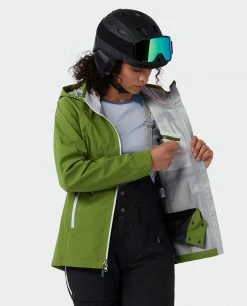 Stio Women's Environ Jacket - Premium Ski & Snowboard Jacket for Women -Stio Sales Shop W Environ Jacket Forest Olive 3