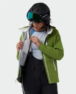 Stio Women's Environ Jacket - Premium Ski & Snowboard Jacket for Women -Stio Sales Shop W Environ Jacket Forest Olive 4