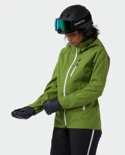 Stio Women's Environ Jacket - Premium Ski & Snowboard Jacket for Women -Stio Sales Shop W Environ Jacket Forest Olive 5