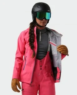 Stio Women's Environ Jacket - Premium Ski & Snowboard Jacket for Women -Stio Sales Shop W Environ Jacket Pink Elation 3