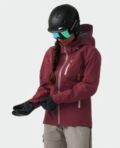 Stio Women's Environ Jacket - Premium Ski & Snowboard Jacket for Women -Stio Sales Shop W Environ Jacket Roasted Beet 3