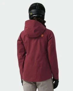 Stio Women's Environ Jacket - Premium Ski & Snowboard Jacket for Women -Stio Sales Shop W Environ Jacket Roasted Beet 6