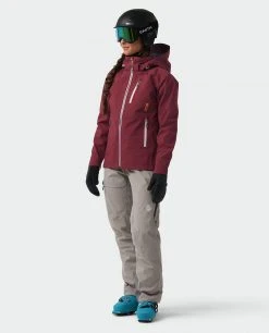 Stio Women's Environ Jacket - Premium Ski & Snowboard Jacket for Women -Stio Sales Shop W Environ Jacket Roasted Beet 9