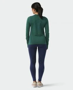 Stio Women's Basis® Seamless Tech Tight - High-Performance Baselayer for Running, Skiing & Snowboarding -Stio Sales Shop W Full Range Seamless Tight Mulberry Heather 5