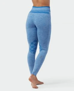Stio Women's Basis® Seamless Tech Tight - High-Performance Baselayer for Running, Skiing & Snowboarding -Stio Sales Shop W Full Range Seamless Tight Wind River Blue Heather 3