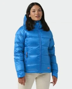 Stio Women's Hometown Down Hooded Jacket - Insulated Jacket for Camping, Skiing & Lifestyle -Stio Sales Shop W Hometown Down Hooded Jacket Alpine Lake 1