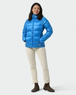 Stio Women's Hometown Down Hooded Jacket - Insulated Jacket for Camping, Skiing & Lifestyle -Stio Sales Shop W Hometown Down Hooded Jacket Alpine Lake 4