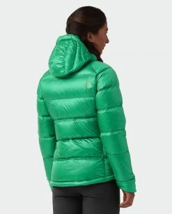 Stio Women's Hometown Down Hooded Jacket - Insulated Jacket for Camping, Skiing & Lifestyle -Stio Sales Shop W Hometown Down Hooded Jacket Greenery 4