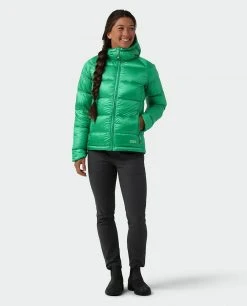 Stio Women's Hometown Down Hooded Jacket - Insulated Jacket for Camping, Skiing & Lifestyle -Stio Sales Shop W Hometown Down Hooded Jacket Greenery 5