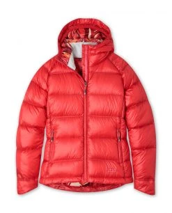 Stio Women's Hometown Down Hooded Jacket - Insulated Jacket for Camping, Skiing & Lifestyle -Stio Sales Shop W Hometown Down Hooded Jacket Risk Red