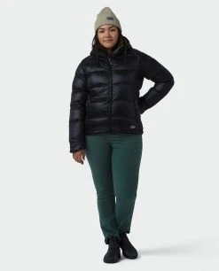 Stio Women's Hometown Down Hooded Jacket - Insulated Jacket for Camping, Skiing & Lifestyle -Stio Sales Shop W Hometown Down Jacket Tap Shoe Alt 7