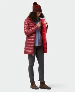 Stio Women's Hometown Down Parka - Insulated Jacket for Lifestyle & Outdoor Activities -Stio Sales Shop W Hometown Down Parka Roasted Beet 4