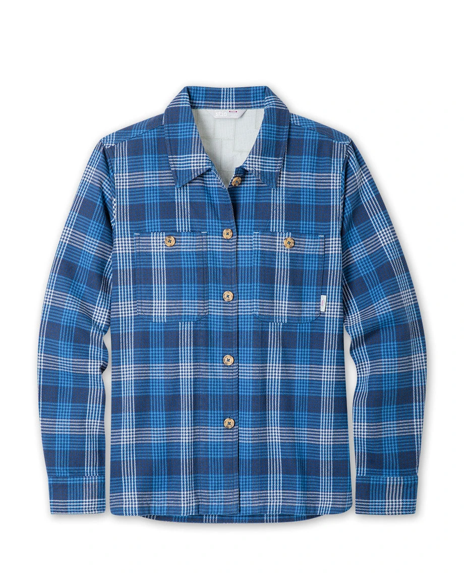 Stio Women's Hutkeeper Flannel Shirt | Premium Camp & Hike Shirt 1 Stio Women's Hutkeeper Flannel Shirt | Premium Camp & Hike Shirt