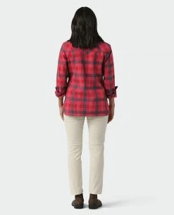 Stio Women's Hutkeeper Flannel Shirt | Premium Camp & Hike Shirt 36 Stio Women's Hutkeeper Flannel Shirt | Premium Camp & Hike Shirt -Stio Sales Shop W Hutkeeper Flannel Shirt Pink Elation Plaid 5