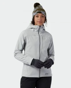 Stio Women's Millibar WINDSTOPPER® Hooded Jacket - Windproof & Water-Resistant Hiking & Ski Jacket -Stio Sales Shop W Millibar Windstopper Hooded Jacket Quiet Gray 8