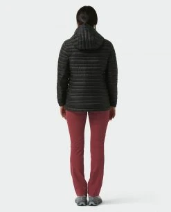 Stio Women's Pinion Down Hooded Jacket - Lightweight Insulated Jacket for Camping, Hiking & Skiing -Stio Sales Shop W Pinion Down Hooded Jacket Boundary Black 5