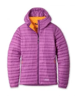 Stio Women's Pinion Down Hooded Jacket - Lightweight Insulated Jacket for Camping, Hiking & Skiing -Stio Sales Shop W Pinion Down Hooded Jacket Ripe Berry