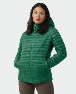 Stio Women's Pinion Down Hooded Jacket - Lightweight Insulated Jacket for Camping, Hiking & Skiing -Stio Sales Shop W Pinion Down Hooded Jacket Thicket 1