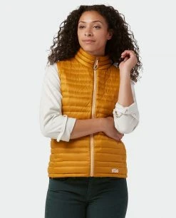 Stio Women's Pinion Down Vest - Lightweight Insulated Jacket for Hiking, Camping & Outdoor Lifestyle -Stio Sales Shop W Pinion Down Vest Bourbon 2