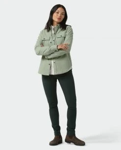 Stio Women's Saratoga Cord Shirt - Versatile Camp & Lifestyle Shirt -Stio Sales Shop W Saratoga Cord Shirt Sage Flats 4