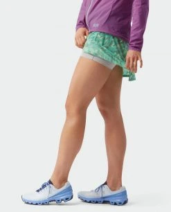 Stio Women's Second Light Skirt - Lightweight Hiking & Running Skirt for Outdoor Adventures -Stio Sales Shop W Second Light Skirt Forest Canopy Camo 5 Bottom