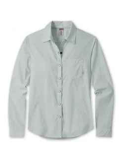 Stio Women's Sidley Shirt - Versatile Hike, Lifestyle, & Paddle Shirt -Stio Sales Shop W Sidley Shirt Lunar Mist
