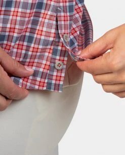 Stio Women's Sidley Shirt - Versatile Hike, Lifestyle, & Paddle Shirt -Stio Sales Shop W Sidley Shirt Meadowsweet Plaid 6