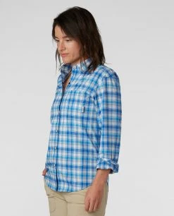 Stio Women's Sidley Shirt - Versatile Hike, Lifestyle, & Paddle Shirt -Stio Sales Shop W Sidley Shirt Rapid Blue 1