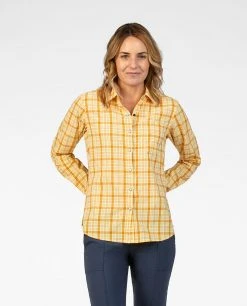 Stio Women's Sidley Shirt - Versatile Hike, Lifestyle, & Paddle Shirt -Stio Sales Shop W Sidley Shirt Sunburst Plaid 4