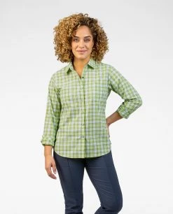 Stio Women's Sidley Shirt - Versatile Hike, Lifestyle, & Paddle Shirt -Stio Sales Shop W Sidley Shirt Wild Sprig Plaid 4