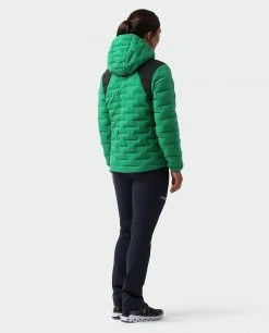 Stio Women's Skillet Stretch Down Hooded Jacket - Lightweight Insulated Jacket for Camping, Climbing, Skiing & Snowboarding -Stio Sales Shop W Skillet Stretch Down Hooded Jacket Greenery 6