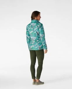 Stio Women's Skycrest Insulated Snap Shirt - Lightweight Camping & Lifestyle Jacket -Stio Sales Shop W Skycrest Conifer Camo 6 7abd49c5 30ab 4592 a832 6a80b5ef70d6