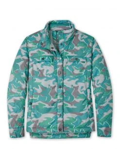 Stio Women's Skycrest Insulated Snap Shirt - Lightweight Camping & Lifestyle Jacket -Stio Sales Shop W Skycrest Snap Shirt Conifer Camo fe09bfa4 c465 4a73 8b90 ca2c7d1e4a0d
