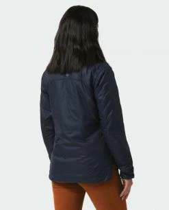 Stio Women's Skycrest Insulated Snap Shirt - Lightweight Camping & Lifestyle Jacket -Stio Sales Shop W Skycrest Snap Shirt Mulberry 3