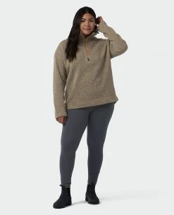 Stio Women's Sweetwater Fleece Half Zip | Lightweight Camp & Lifestyle Jacket -Stio Sales Shop W Sweetwater Fleece Half Zip Sage Flats Alt 5
