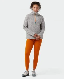 Stio Women's Sweetwater Fleece Half Zip | Lightweight Camp & Lifestyle Jacket -Stio Sales Shop W Sweetwater Fleece Half Zip White Alyssum 4
