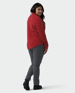 Stio Women's Thermop Fleece Snap Shirt - Warm & Comfortable Camp, Hike & Ski Fleece -Stio Sales Shop W Thermop Roasted Beet Alt 5