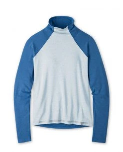 Stio Women's Tipton Tech Turtleneck - Versatile Camp & Hike Shirt for Outdoor Adventures -Stio Sales Shop W Tipton Tech Turtle Neck Alpine Lake Wind River Blue
