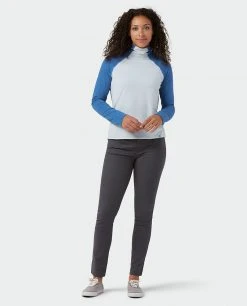 Stio Women's Tipton Tech Turtleneck - Versatile Camp & Hike Shirt for Outdoor Adventures -Stio Sales Shop W Tipton Tech Turtleneck Alpine Lake Wind River Blue 3