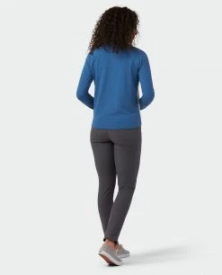 Stio Women's Tipton Tech Turtleneck - Versatile Camp & Hike Shirt for Outdoor Adventures -Stio Sales Shop W Tipton Tech Turtleneck Alpine Lake Wind River Blue 4