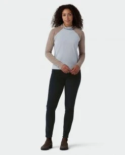 Stio Women's Tipton Tech Turtleneck - Versatile Camp & Hike Shirt for Outdoor Adventures -Stio Sales Shop W Tipton Tech Turtleneck Rodeo Dust Wind River Blue 4