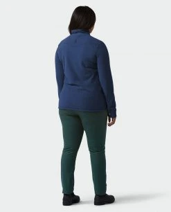 Stio Women's Turpin Fleece Half Zip - Lightweight & Warm Camp & Ski Fleece -Stio Sales Shop W Turpin Fleece Half Zip Navy Peony Heather Alt 4