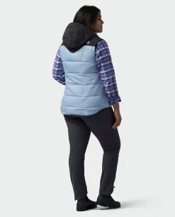 Stio Women's Woodson Down Vest - Lightweight Insulated Camp & Lifestyle Vest -Stio Sales Shop W Woodson Down Vest Wind River Blue Alt 7
