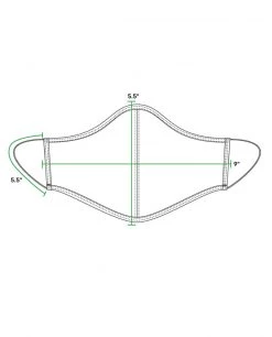 Stio Face Covering - 3 Pack | Breathable & Comfortable Face Masks for Everyday Use -Stio Sales Shop face mask PDP dimensions 3